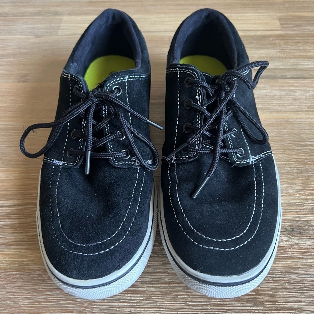 Maui and Sons Sneakers Mens Size 10 Black Suede Leather Low Top Skate Shoes - Picture 6 of 11